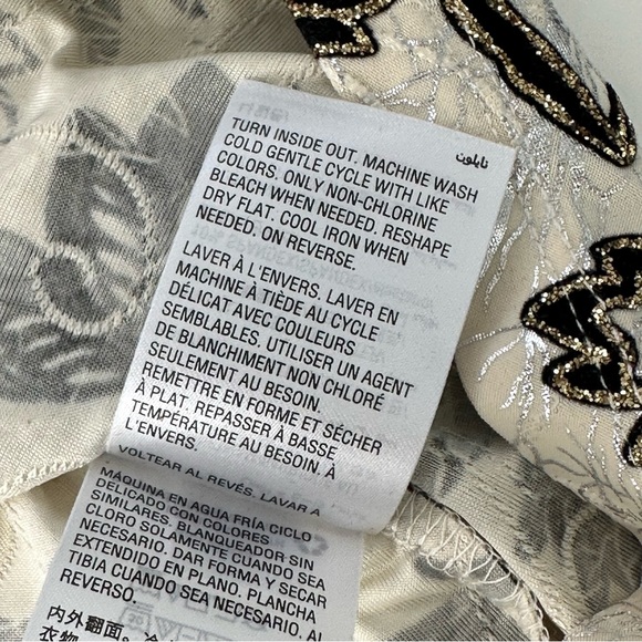 JM COLLECTION dress blouse Elegant black cream shimmer party top BEAUTIFUL 2X - Picture 10 of 13